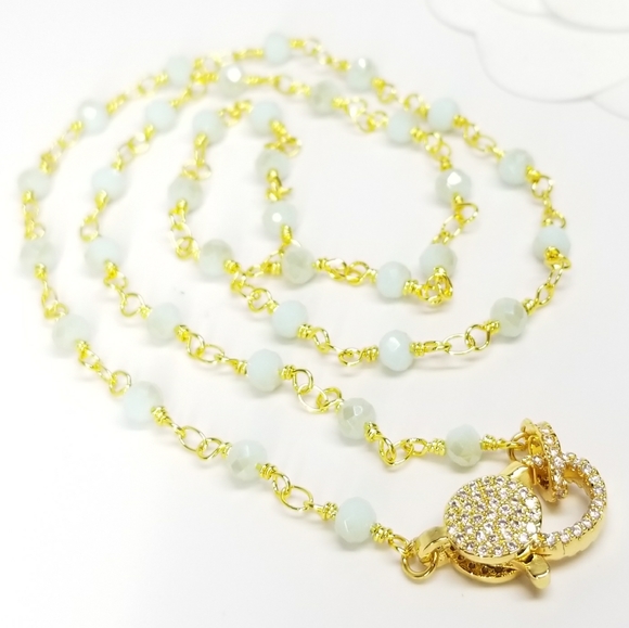 💖 New in Gift Box 🎁 CZ Diamond Beads Necklace - Picture 5 of 8